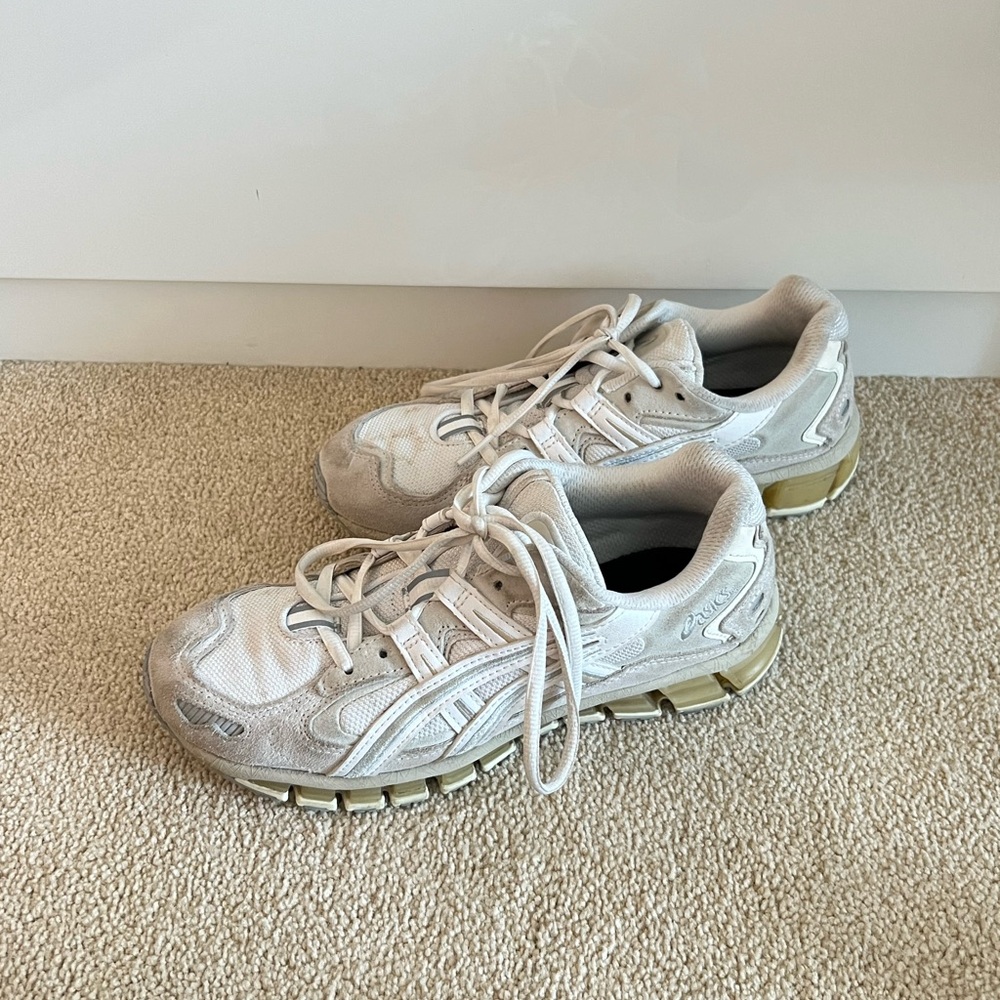 ASICS White and Gray Athletic Sneakers